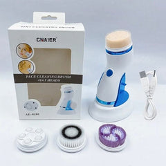 4 in 1 Face Cleaner Waterproof Electric Facial Brush Skin Care Cleansing Massager