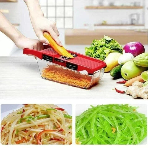 Kitchen Portable 6 in 1 Vegetable Slicer and Cutter with Steel Blade Slicer