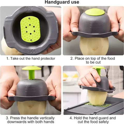 16 in 1 Vegetable Chopper Fruit Salad Mandolin Slicer Food Dicer Cutter Peeler