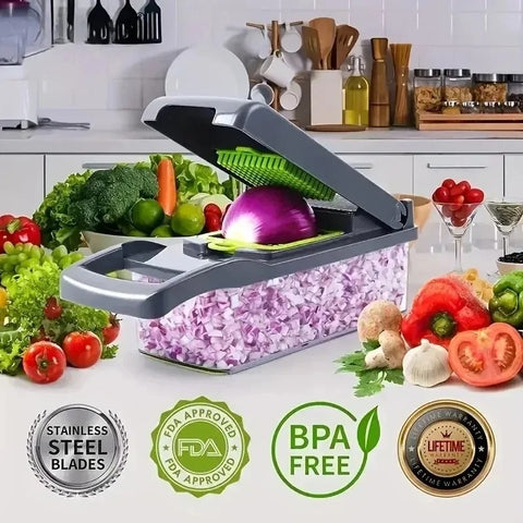 Portable Vegetable Cutter Shredder Multifunctional Slicer Potato Chopper Carrot