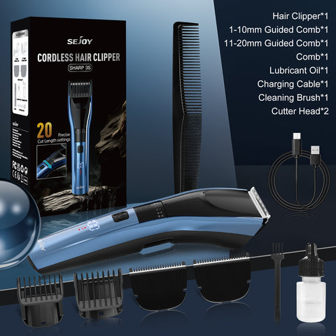 SEJOY Hair clippers Hair push clippers Hair design Hair trimmer LED display