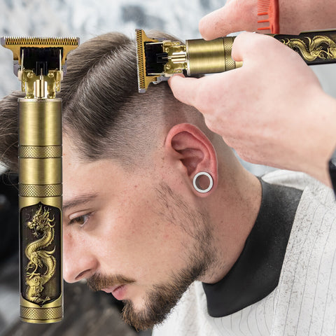 Professional Men Hair Clippers T Blade Trimmer Zero Hair Trimmer 0mm Clipper