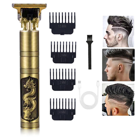 Professional Men Hair Clippers T Blade Trimmer Zero Hair Trimmer 0mm Clipper